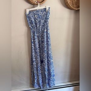 Strapless Blue and White Jessica Simpson Sundress